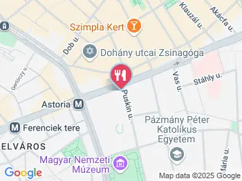 San Da Vinci Budapest a térképen