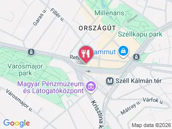 Sárkány borbár Budapest a térképen