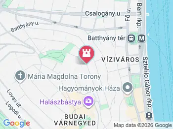 Sárkányölő Szent György szobra Budapest a térképen