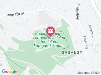 Sas-hegy tanösvény Budapest a térképen