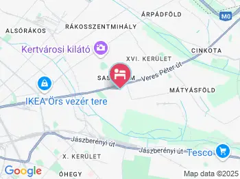 Sashalom Hotel Budapest a térképen