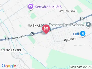 Sashalom Hotel Budapest a térképen