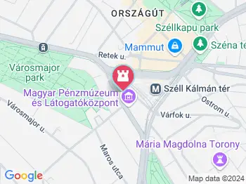 Sellő-díszkút Budapest a térképen