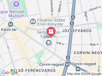 Semmelweis Ignác Budapest a térképen