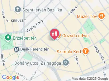 Senses Bistro Budapest a térképen