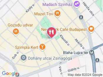 SEVEN Cocktail Bar Budapest a térképen