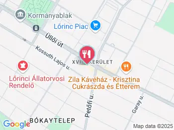 Shrimpy Street Food Bar Budapest a térképen