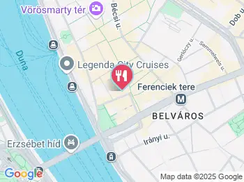 SIMALIBA Belvárosi Csárda Budapest a térképen