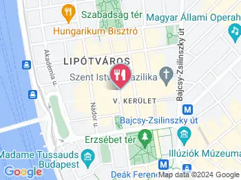 Simon's Hotdog Budapest a térképen