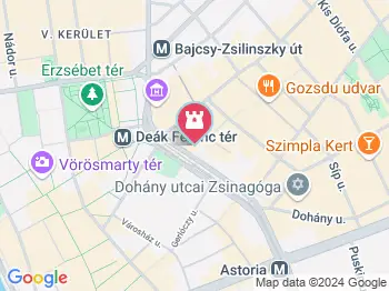 Sisi szobor Budapest a térképen