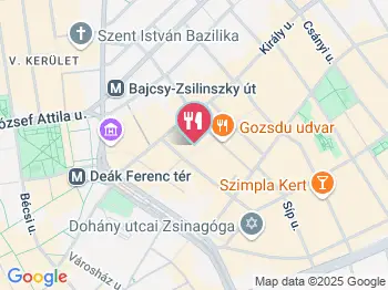 Smash Lab Burgers Budapest a térképen