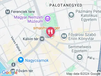 Smashy Burger Budapest a térképen