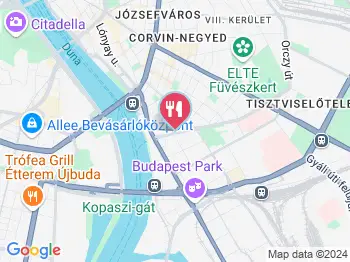 Smokey Monkies BBQ Haller Utca Budapest a térképen