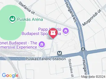 SportAgóra kiállító helység Budapest a térképen