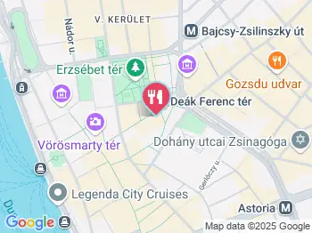 Starbucks - Deák Ferenc utca Budapest a térképen