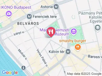 Starbucks - Egyetem tér Budapest a térképen