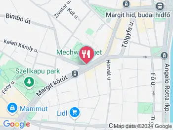 Starbucks - Mechwart liget Budapest a térképen