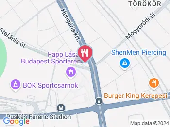 Stifler Garden Budapest a térképen