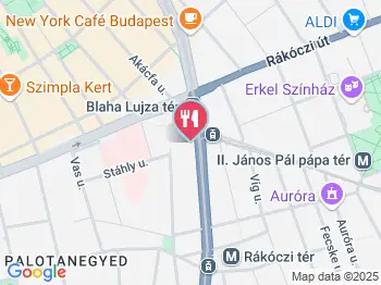 Subway - Europeum Budapest a térképen