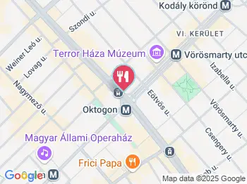 Subway - Oktogon Budapest a térképen