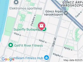 Superfly Extrém Szórakoztatóközpont Budapest a térképen