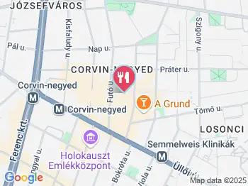 Sushiroll - Corvin Budapest a térképen