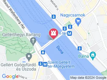 Szabadság híd Budapest a térképen