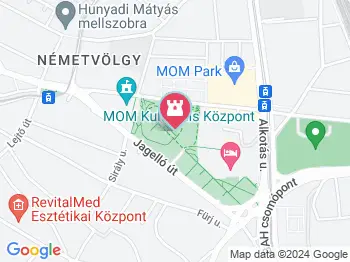 A szabadság szárnyaló madara Budapest a térképen