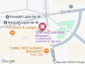 Szamos Csokoládé Múzeum Budapest a térképen