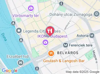 Szamos Marcipán Cukrászda - Párisi utca Budapest a térképen