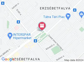 Szent Erzsébet-emlékmű Budapest a térképen