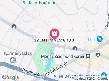 Szent Imre templom Budapest a térképen