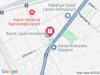 Szent László-templom Budapest a térképen