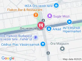 Szépvölgyi Pékség - Örs Vezér tere Budapest a térképen