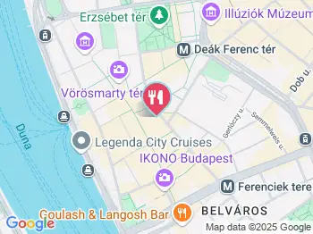 Szervita Delikát Budapest a térképen