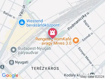 Szigonyos női akt kútszobor Budapest a térképen