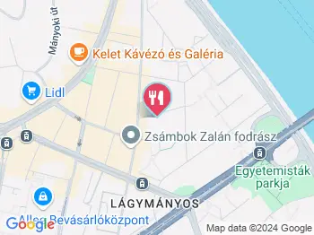 Szinbád Büfé Budapest a térképen