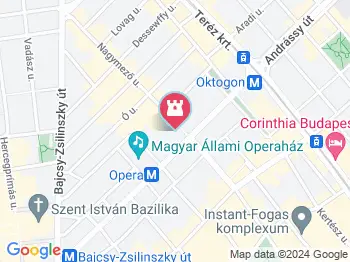 Színház szobor Budapest a térképen