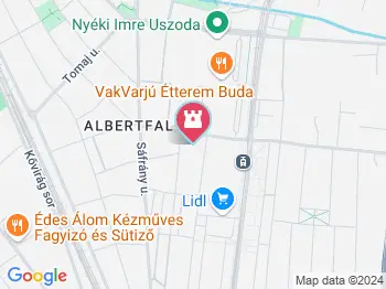 Szűz Mária barlangban Budapest a térképen