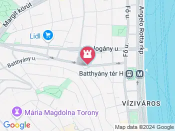 Szűz Mária-kegyoszlop Budapest a térképen