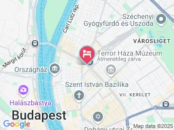 T62 Hotel Budapest a térképen