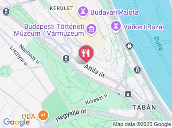 Tabáni Kakas Étterem Budapest a térképen