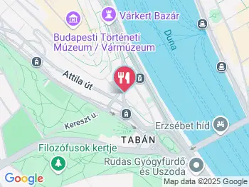 Tabáni Terasz Étterem, Kávéház & Borpince Budapest a térképen