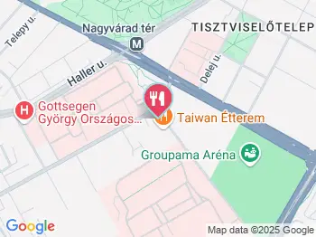 Taiwan Étterem Budapest a térképen