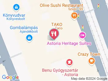 TAKO Budapest a térképen