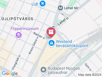 Táltos-szobor Budapest a térképen