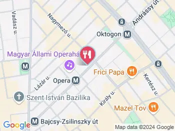 Tapagria Budapest a térképen