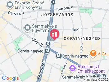 TEGLA Pizza Budapest a térképen