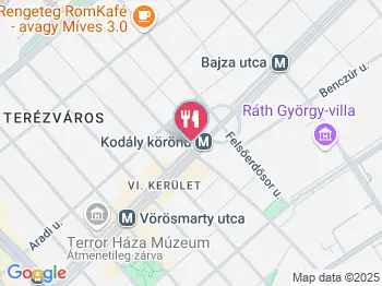 Tejeskávé Kávézó Budapest a térképen