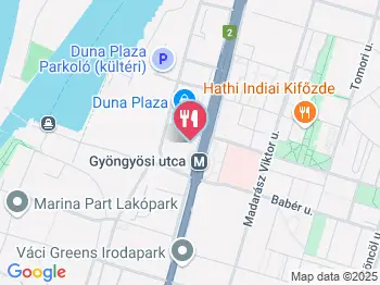 A Tepertős - Duna Plaza Budapest a térképen